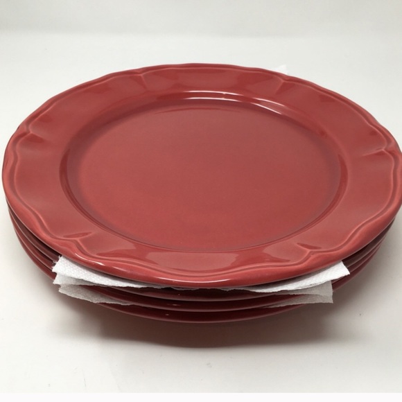Varages Dining Made In France 4 French Burgundy Dinner Plates